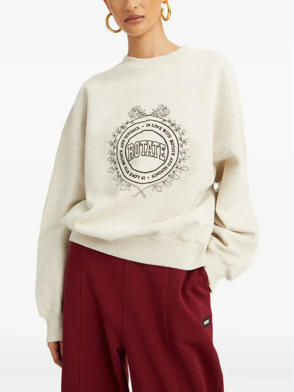 ROTATE BIRGER CHRISTENSEN ロゴ刺繍スウェット - 画像3