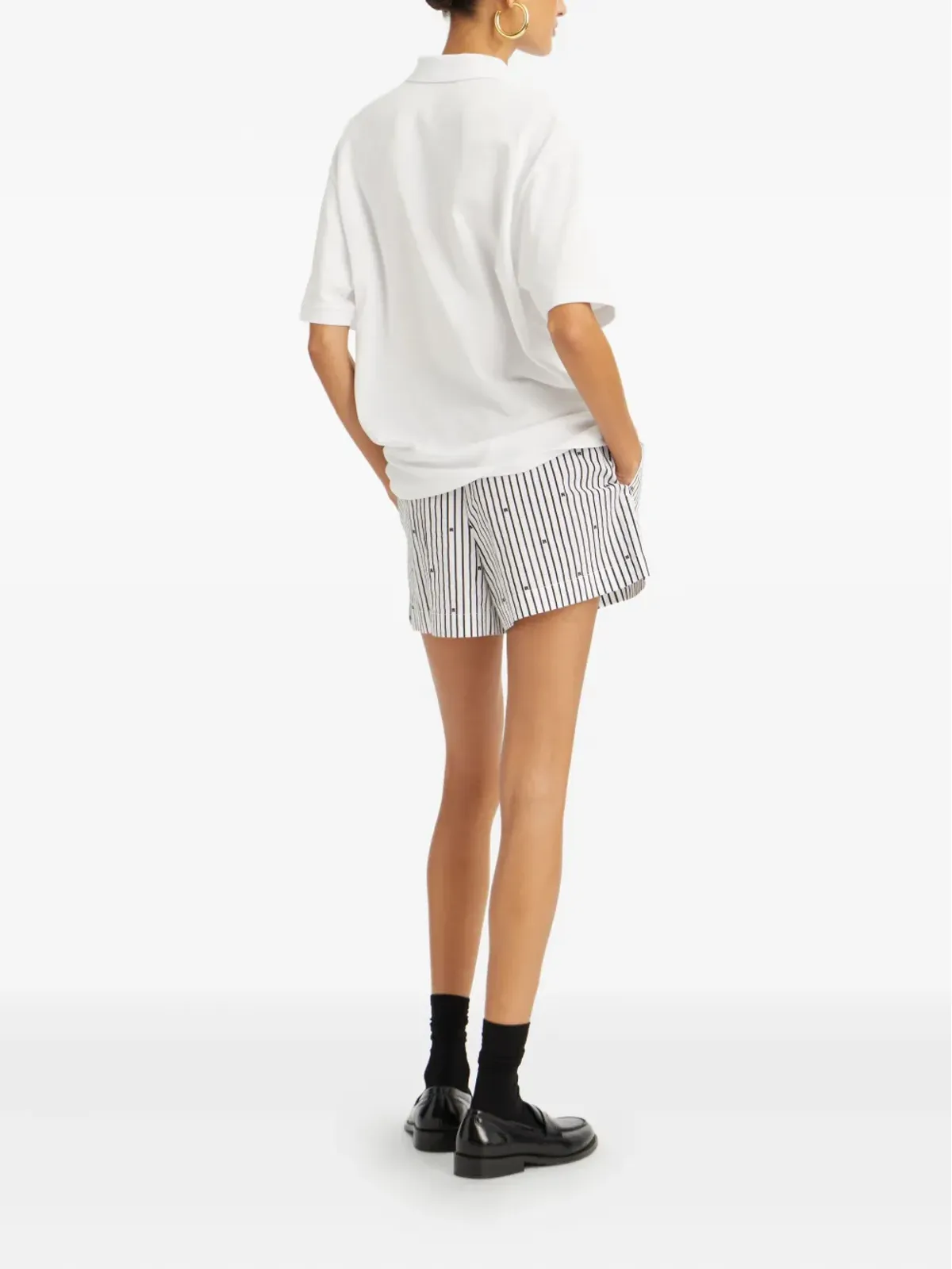 ROTATE BIRGER CHRISTENSEN ロゴプレート コットン ポロトップ - 画像3