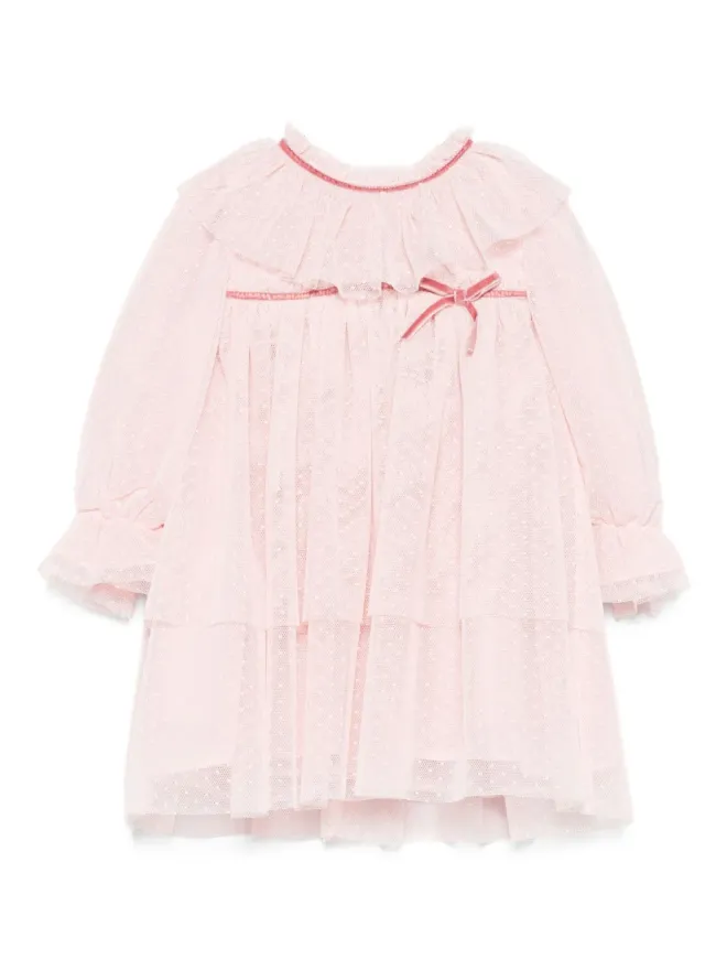 Patachou Patachou ラッフルネックドレス - Pinkの商品画像