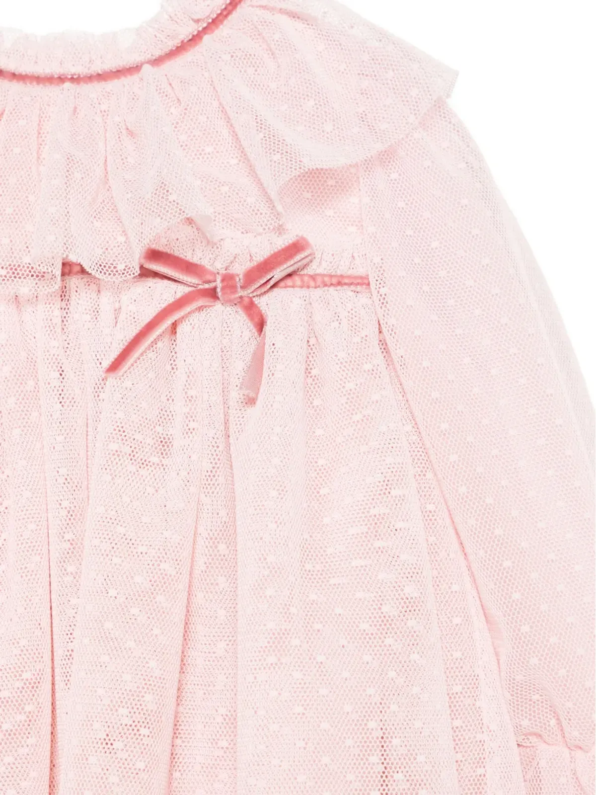 Patachou ラッフルネックドレス - Pink - 画像3
