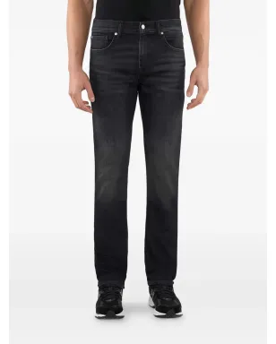 7 For All Mankind グレーのダークウォッシュジーンズ - サムネイル1