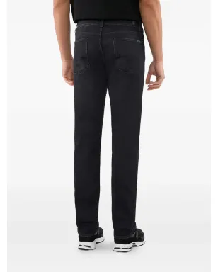 7 For All Mankind グレーのダークウォッシュジーンズ - サムネイル2