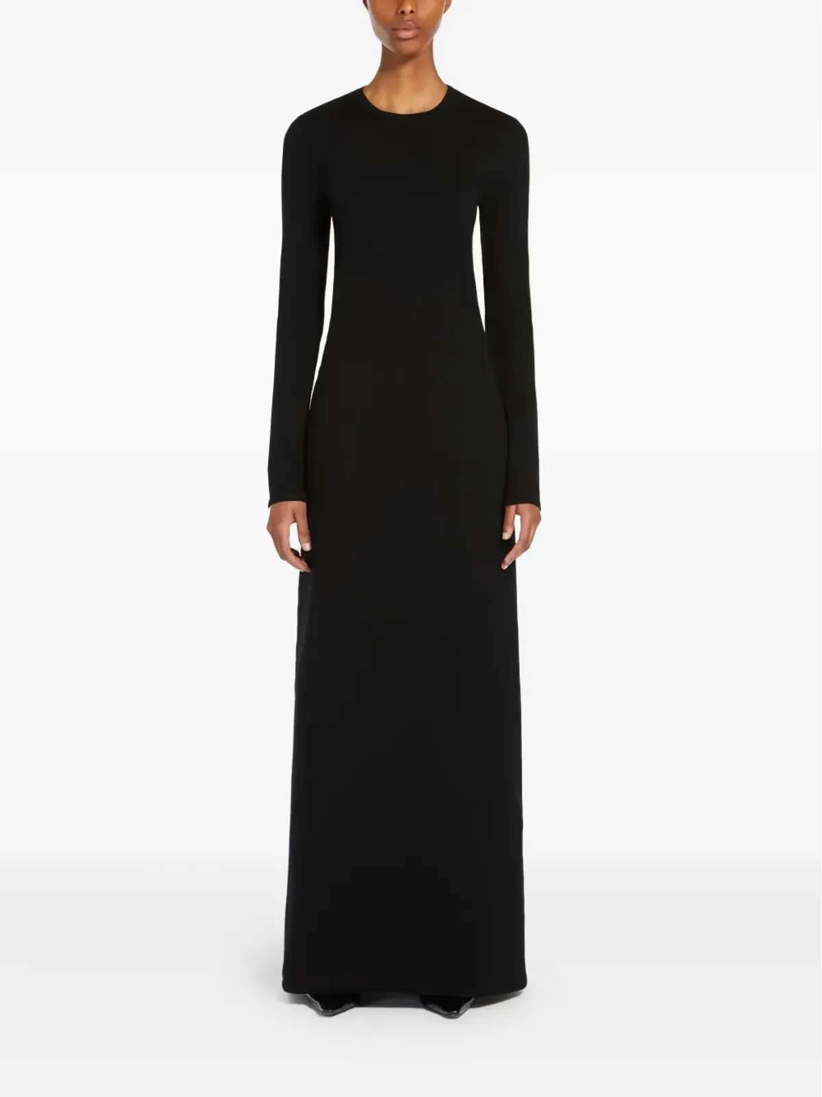 Max Mara ファムナ カットアウト マキシドレス ブラック - 画像2