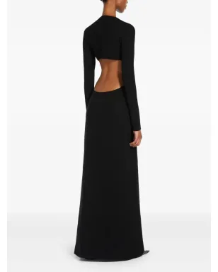 Max Mara ファムナ カットアウト マキシドレス ブラック - サムネイル3