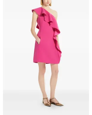 Max Mara ワンショルダー・フリルドレス ピンク - サムネイル2