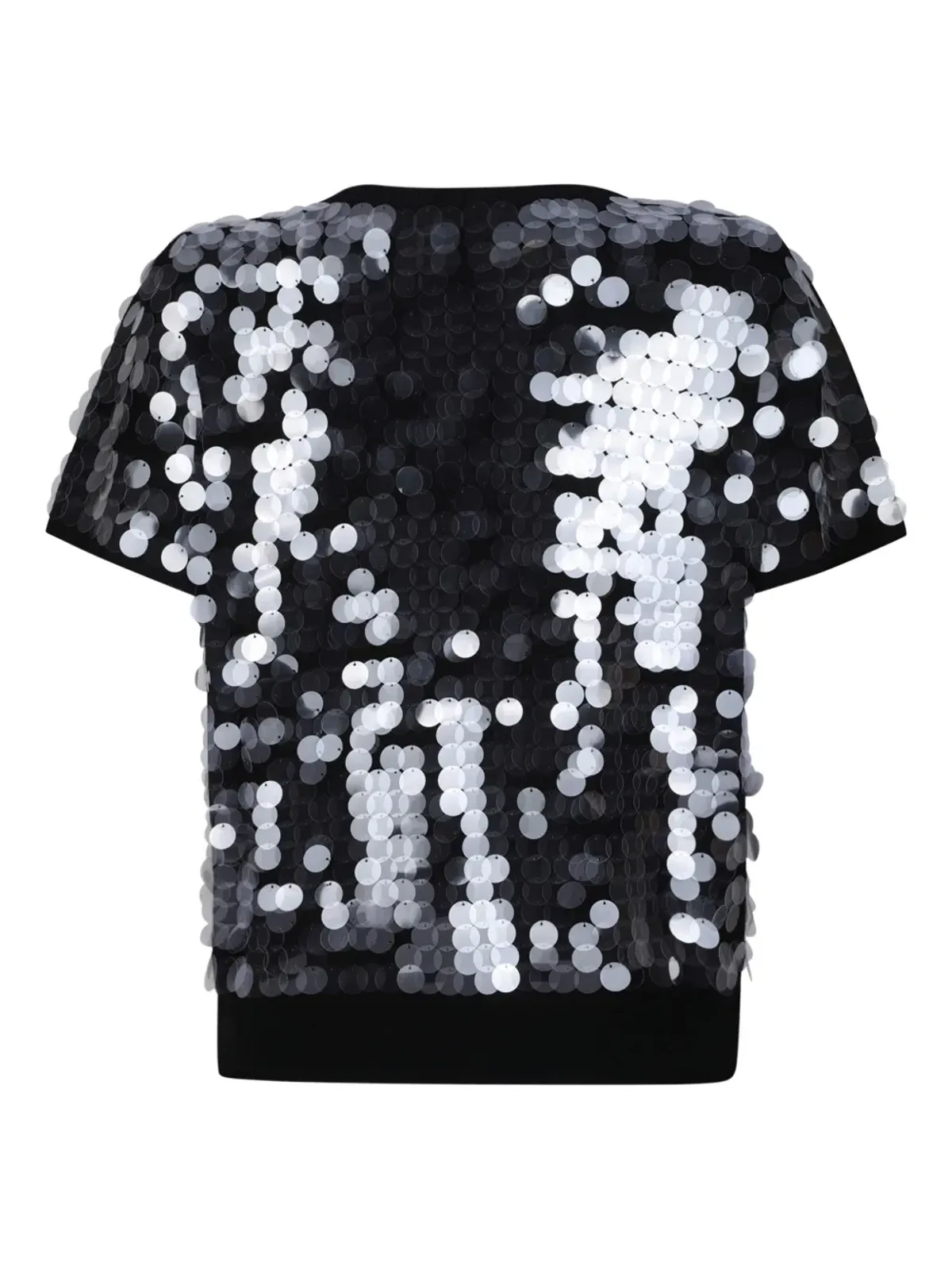 Max Mara スパンコール装飾ショートスリーブTシャツ - 画像2