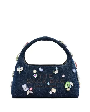 Marc Jacobs クリスタル装飾デニムショルダーバッグ - ブルー - サムネイル1