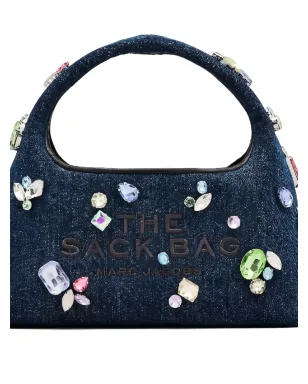 Marc Jacobs クリスタル装飾デニムショルダーバッグ - ブルー - サムネイル2