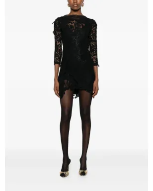 ISABEL MARANT Rubiana floral-lace midi dress - Black - サムネイル2