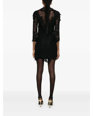 ISABEL MARANT Rubiana floral-lace midi dress - Black - サムネイル4