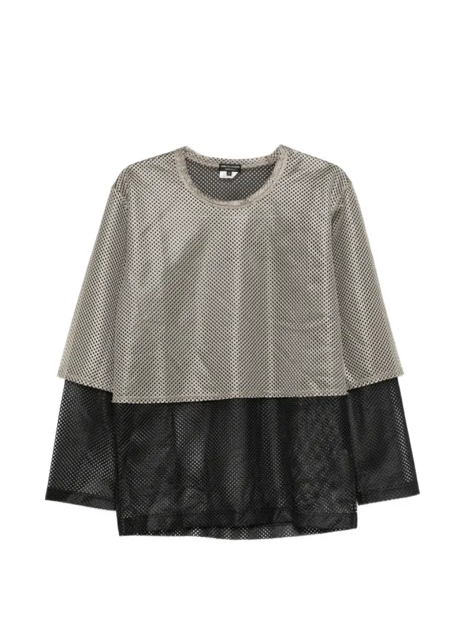 Comme des Garçons Homme Plus Comme des Garçons Homme Plus メッシュレイヤード長袖Tシャツの商品画像
