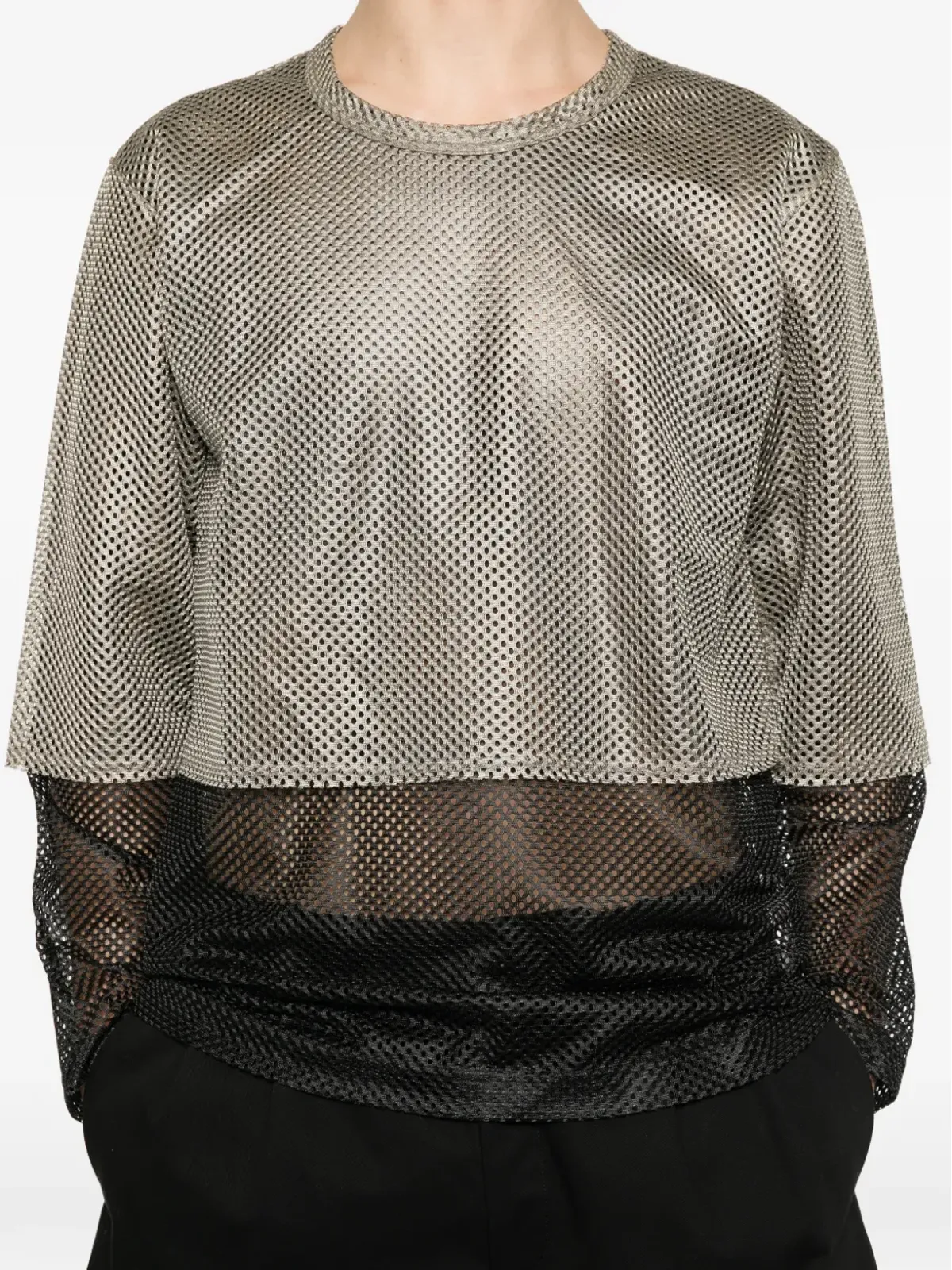 Comme des Garçons Homme Plus メッシュレイヤード長袖Tシャツ - 画像5