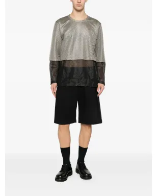 Comme des Garçons Homme Plus メッシュレイヤード長袖Tシャツ - サムネイル2