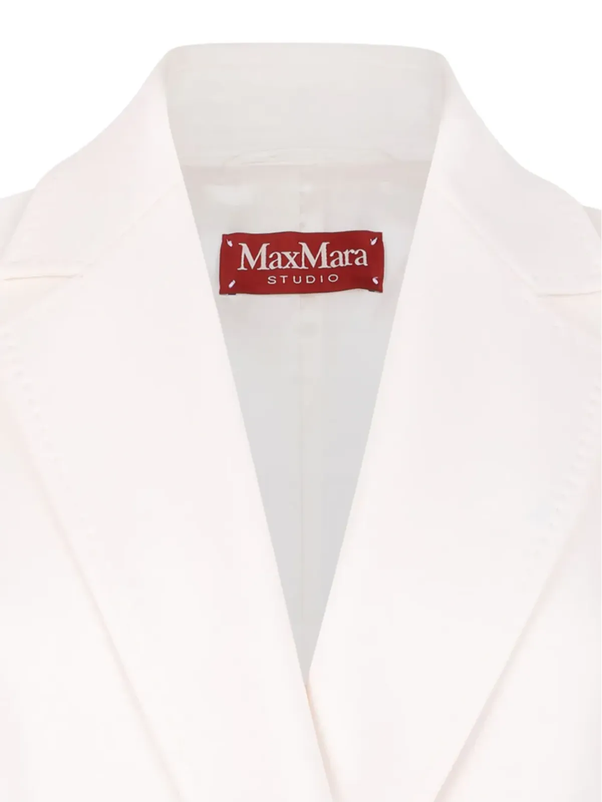 Max Mara ダブルブレスト ノースリーブコート（ホワイト） - 画像3