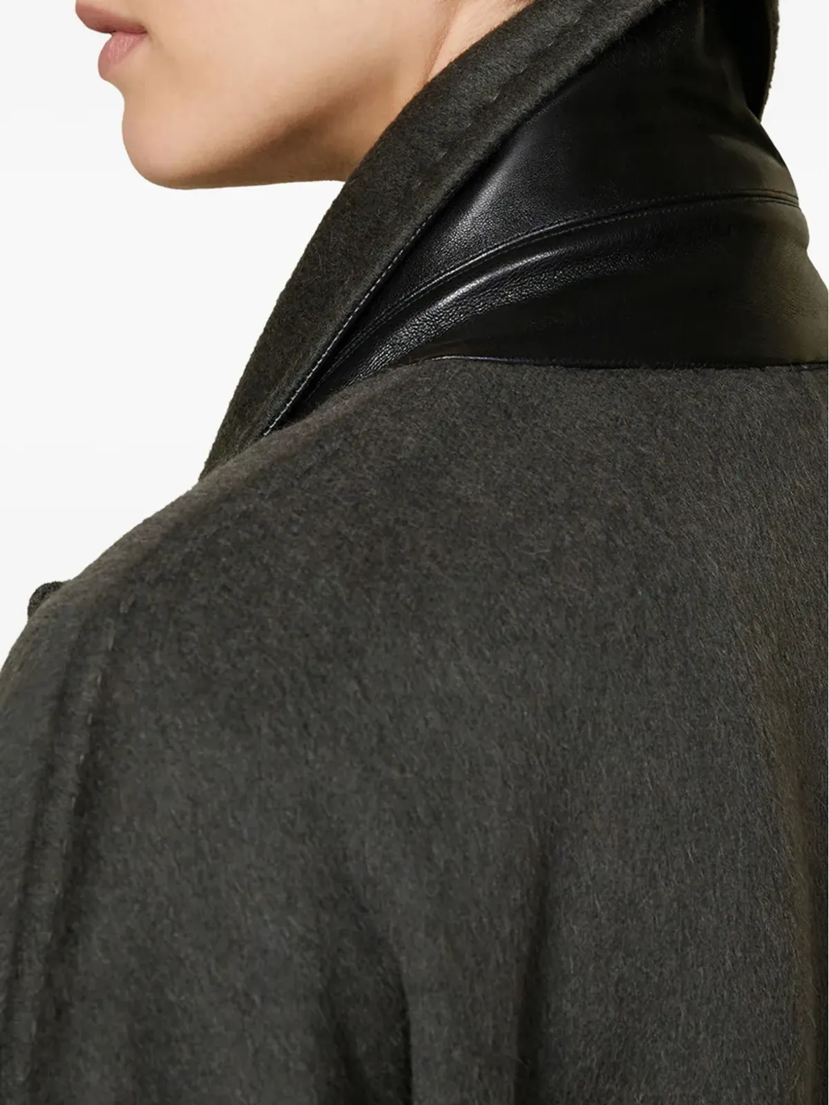 Max Mara アンガス ダブルブレスト フラップポケット コート - グレー - 画像3