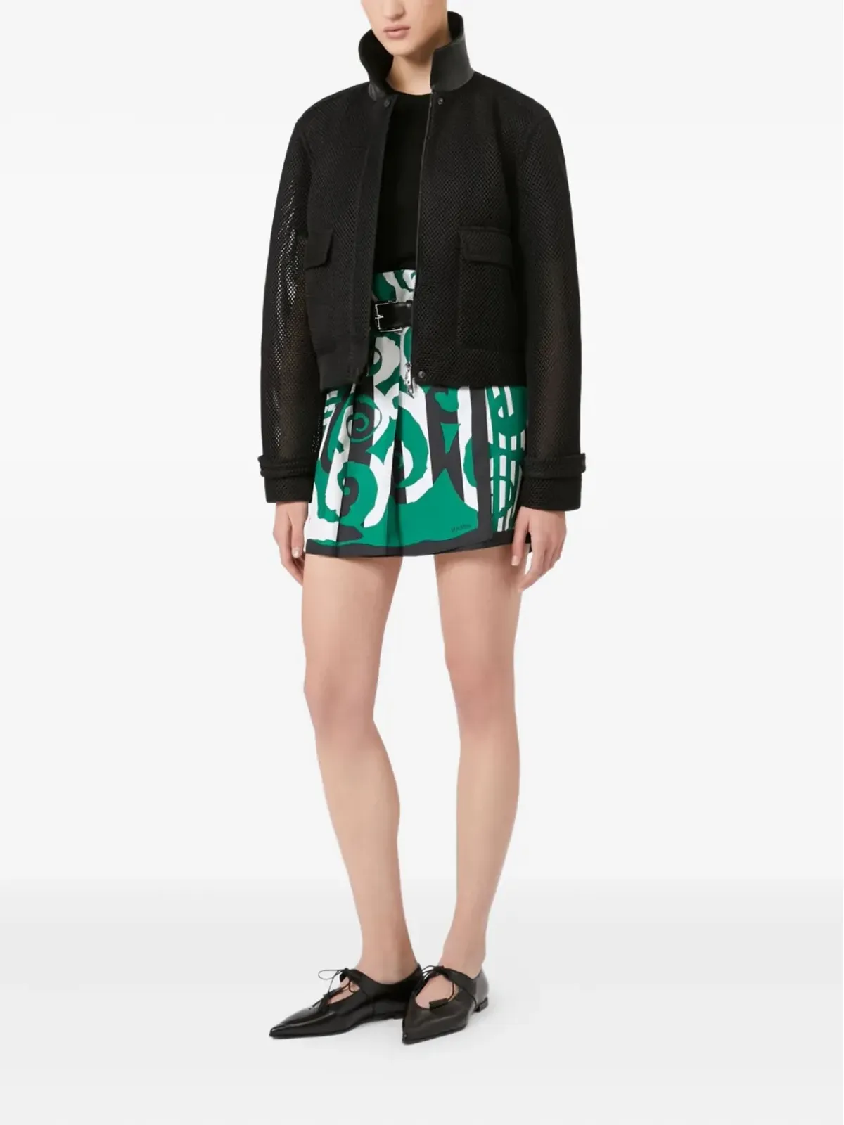 Max Mara メッシュパネルドジャケット - 画像2