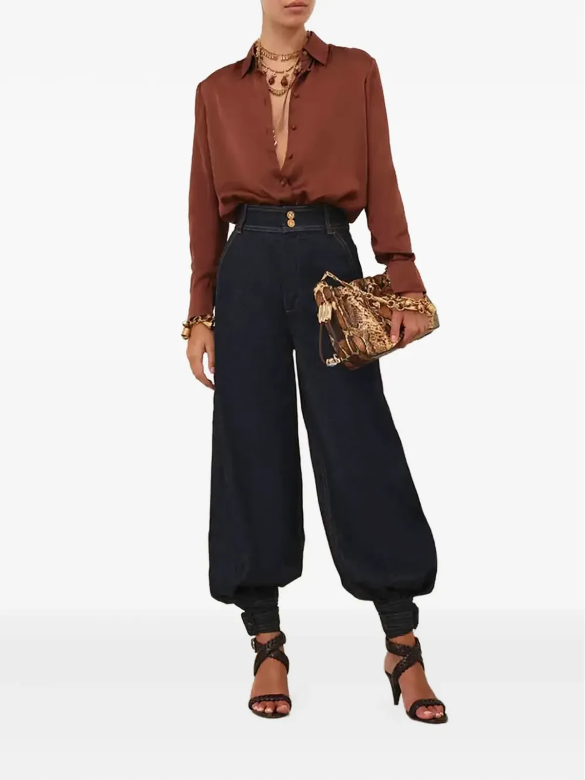 ZIMMERMANN 長袖シルクシャツ - 画像2