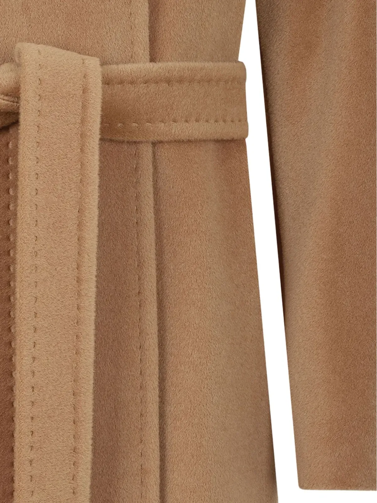 Max Mara ベルト付き襟付きコート - ブラウン - 画像3