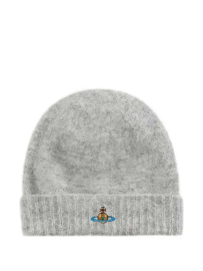 Vivienne Westwood Vivienne Westwood Orb-embroidered beanie hatの商品画像