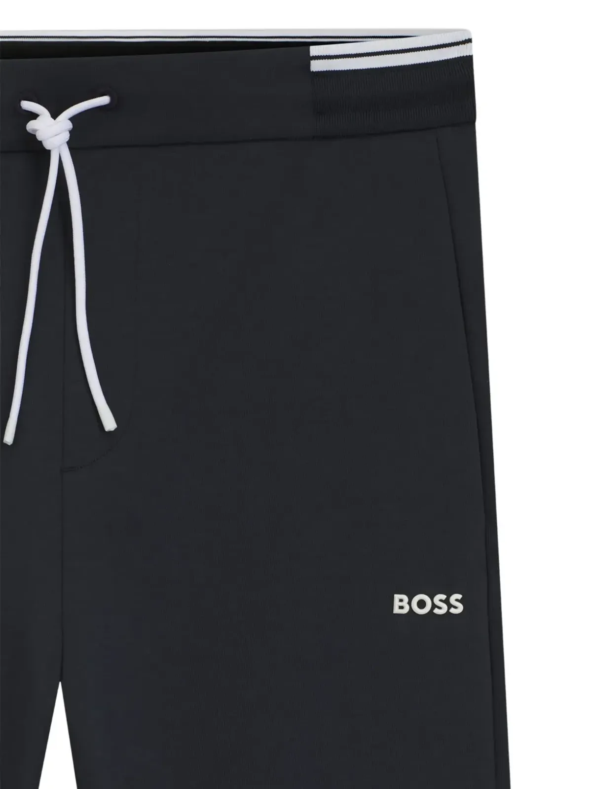BOSS ドローストリングウエスト カフ付き トラックパンツ - 画像3