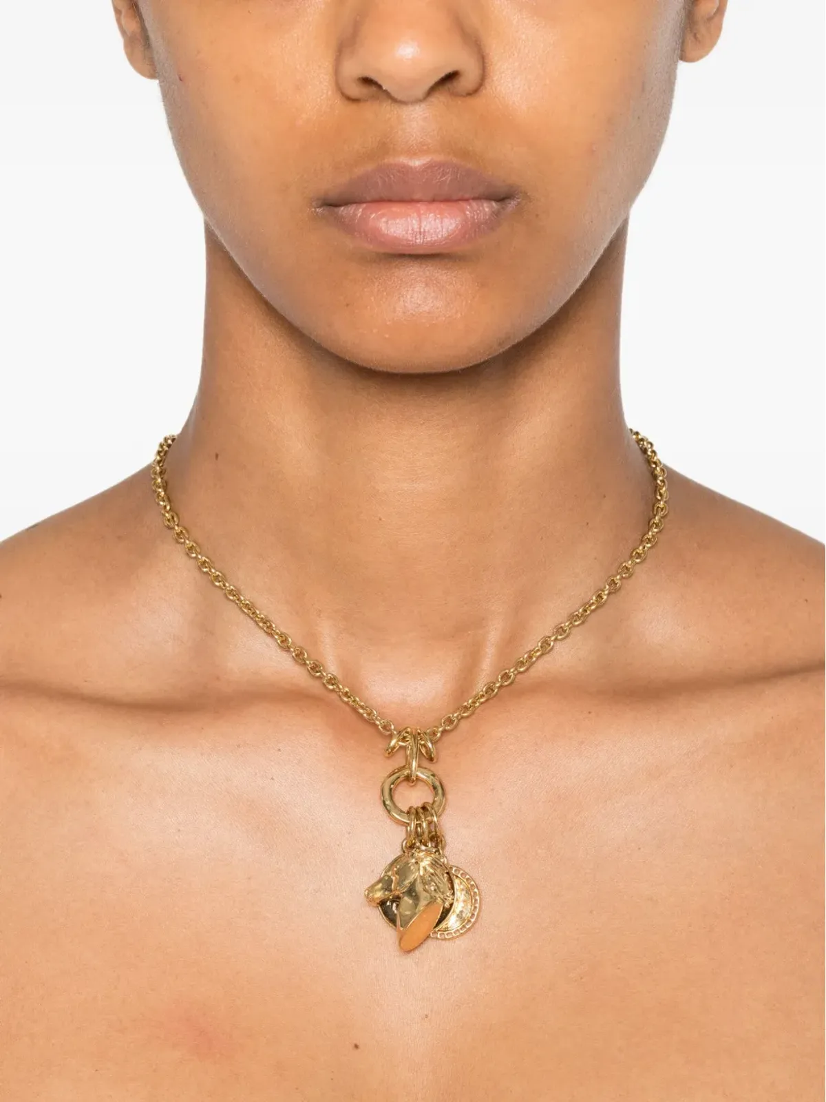 Chloé ゴールドトーン・チャームネックレス - 画像2