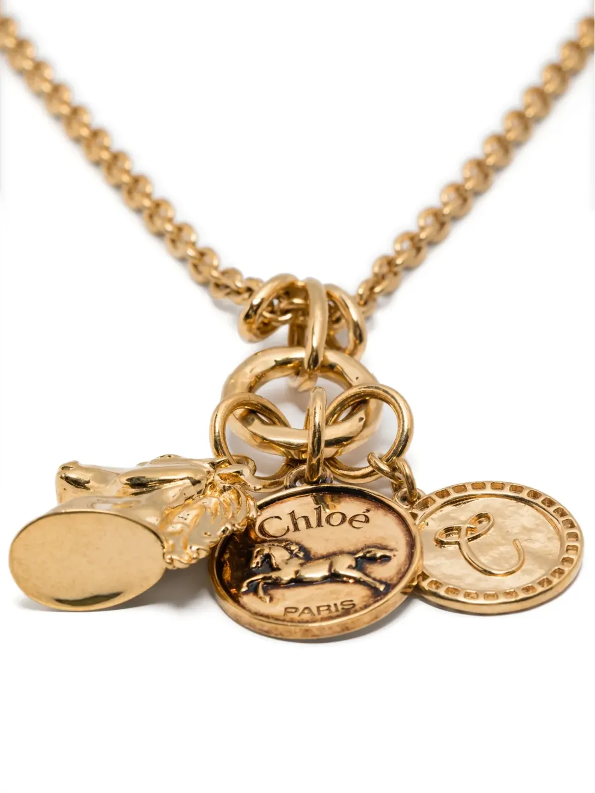 Chloé ゴールドトーン・チャームネックレス - 画像3