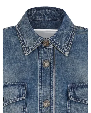 MARANT ÉTOILE ボタン留めデニムコート - サムネイル3
