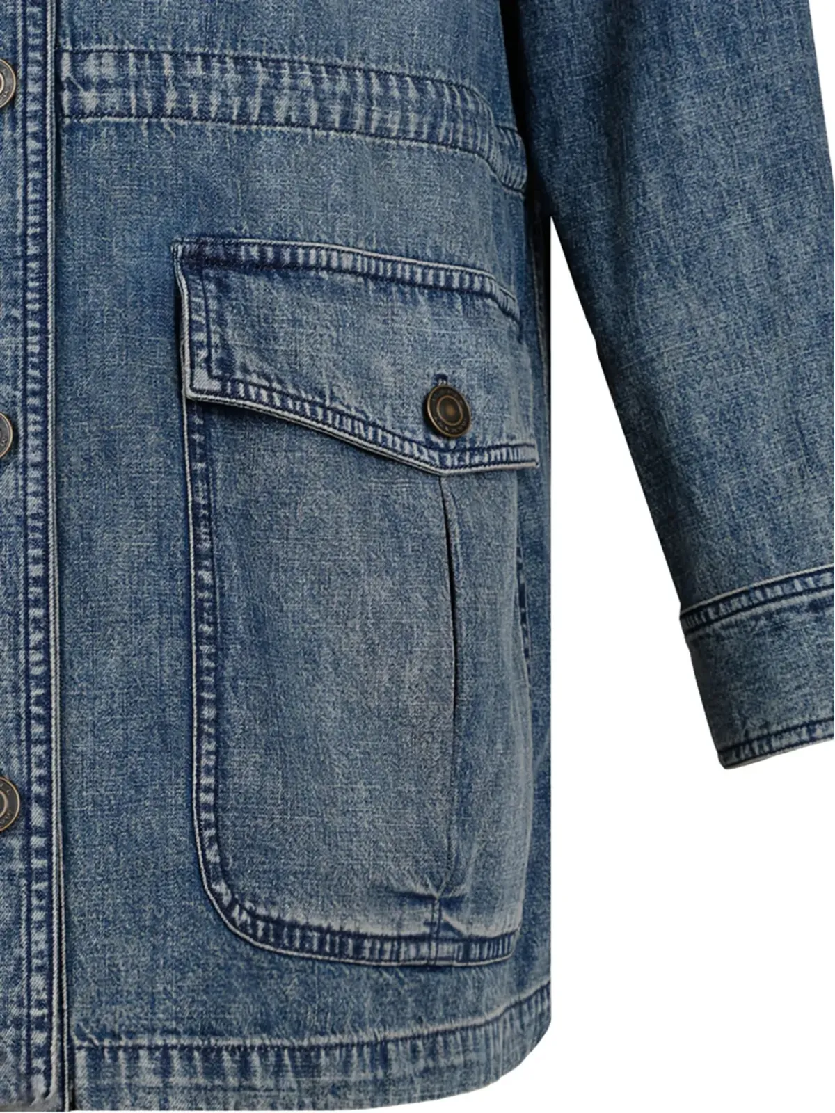 MARANT ÉTOILE ボタン留めデニムコート - 画像4