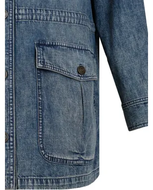 MARANT ÉTOILE ボタン留めデニムコート - サムネイル4