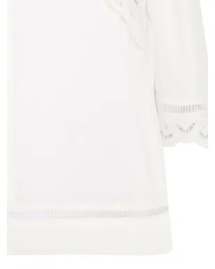 ISABEL MARANT 刺繍レーストリム ブラウス - サムネイル3