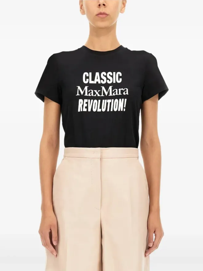 Max Mara Max Mara クラシック・レボリューションTシャツ ブラックの商品画像