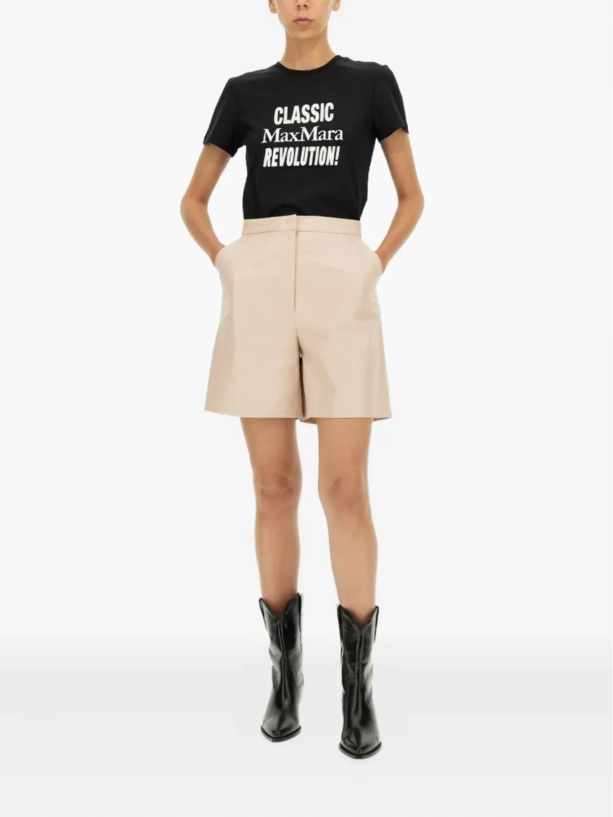 Max Mara クラシック・レボリューションTシャツ ブラック - 画像2
