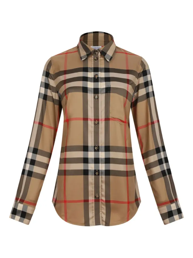 Burberry Burberry チェック柄コットンシャツの商品画像