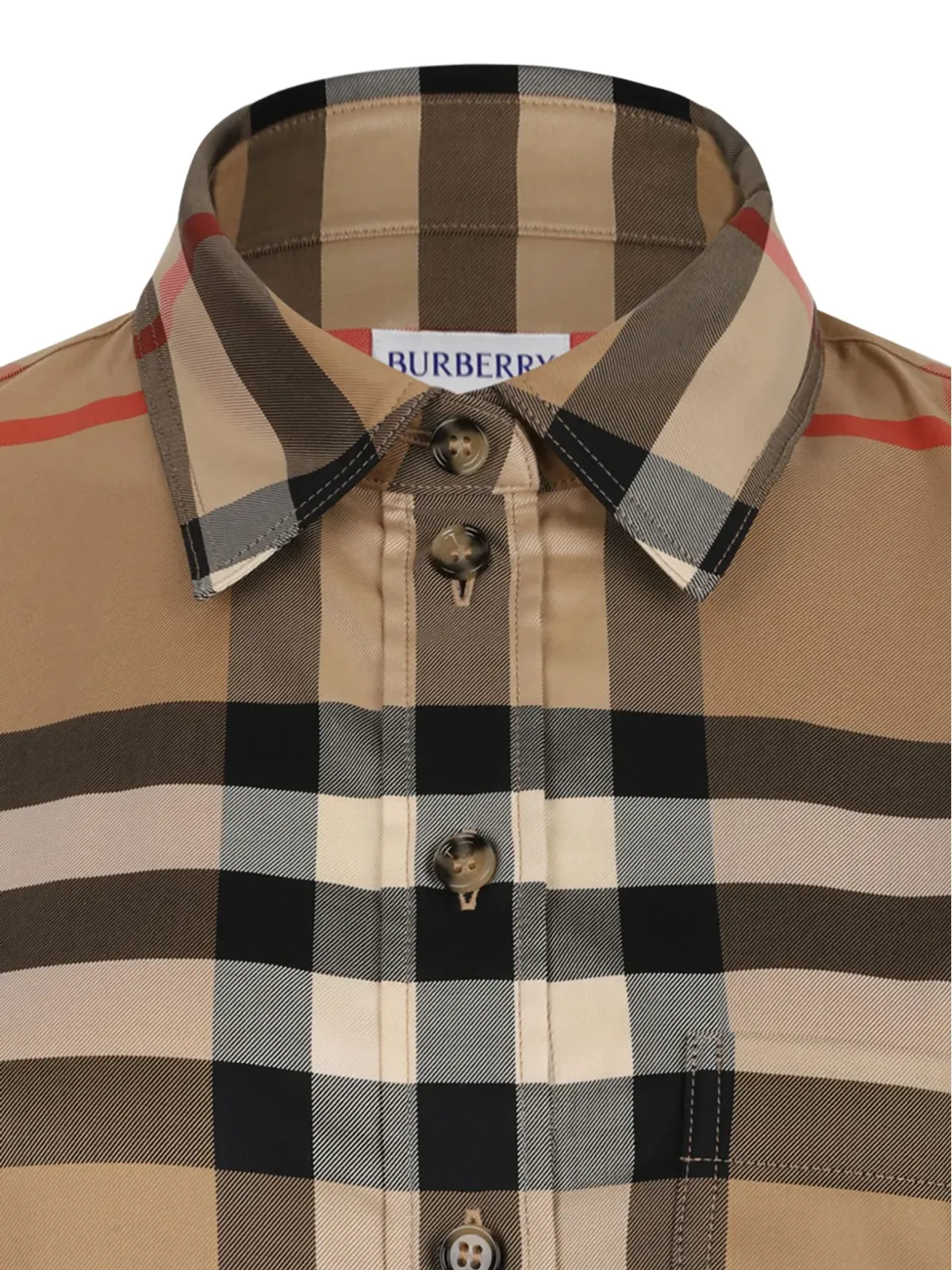Burberry チェック柄コットンシャツ - 画像3