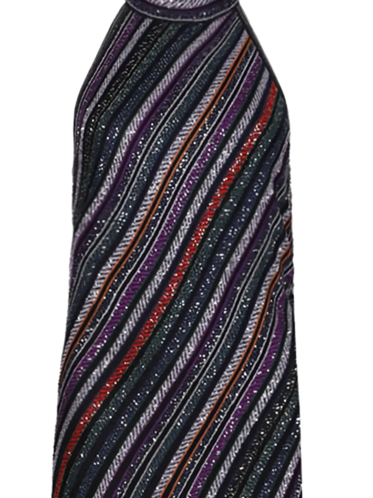 Missoni ホルターネック ストライプ柄 マキシドレス - ブラック - 画像2