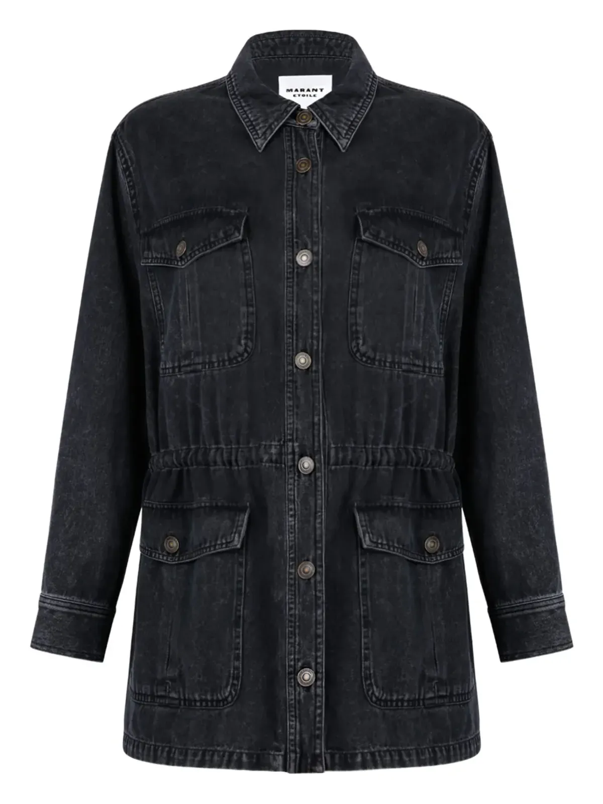 ISABEL MARANT ボタン留め コットンデニムジャケット - ブラック - 画像1