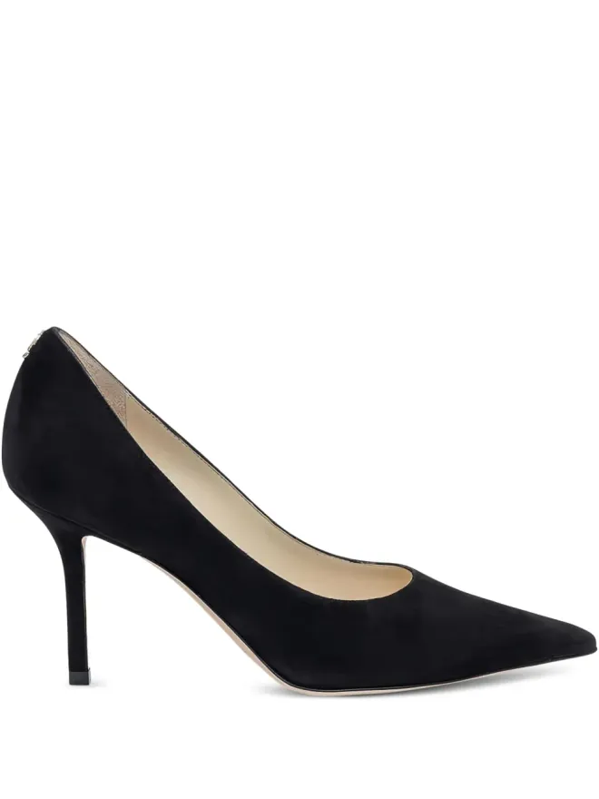 Jimmy Choo Jimmy Choo Love スエード ポインテッドトゥ パンプス - ブラックの商品画像