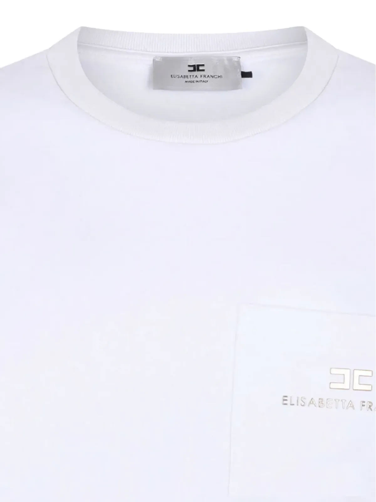 Elisabetta Franchi ポケットロゴプレート付きセーター - White - 画像3