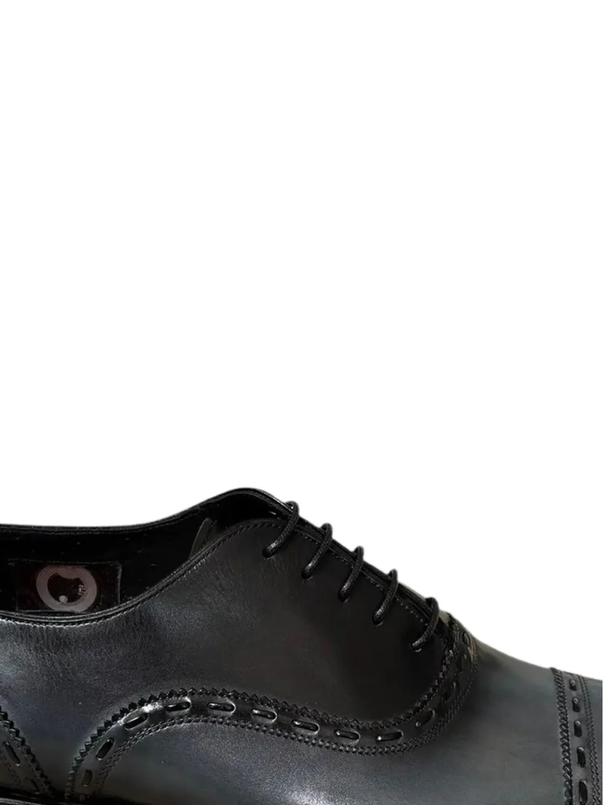 Santoni Ensley レザー オックスフォードシューズ - 画像2