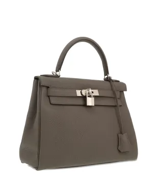 Hermès Pre-Owned ケリー セリエ ツーウェイ ハンドバッグ - グレー - サムネイル5