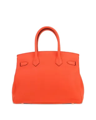 Hermès Pre-Owned オレンジレザーのトップハンドルバッグ - サムネイル2