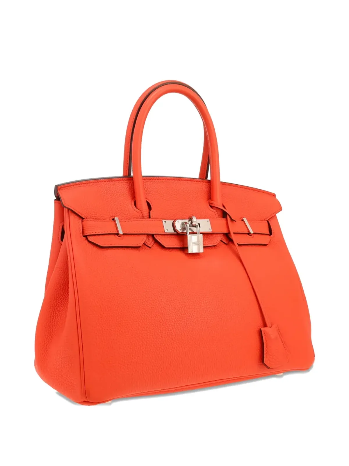 Hermès Pre-Owned オレンジレザーのトップハンドルバッグ - 画像3