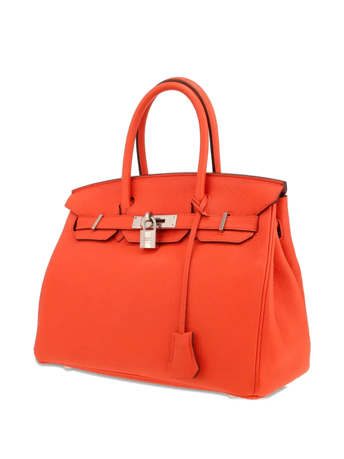 Hermès Pre-Owned オレンジレザーのトップハンドルバッグ - 画像4