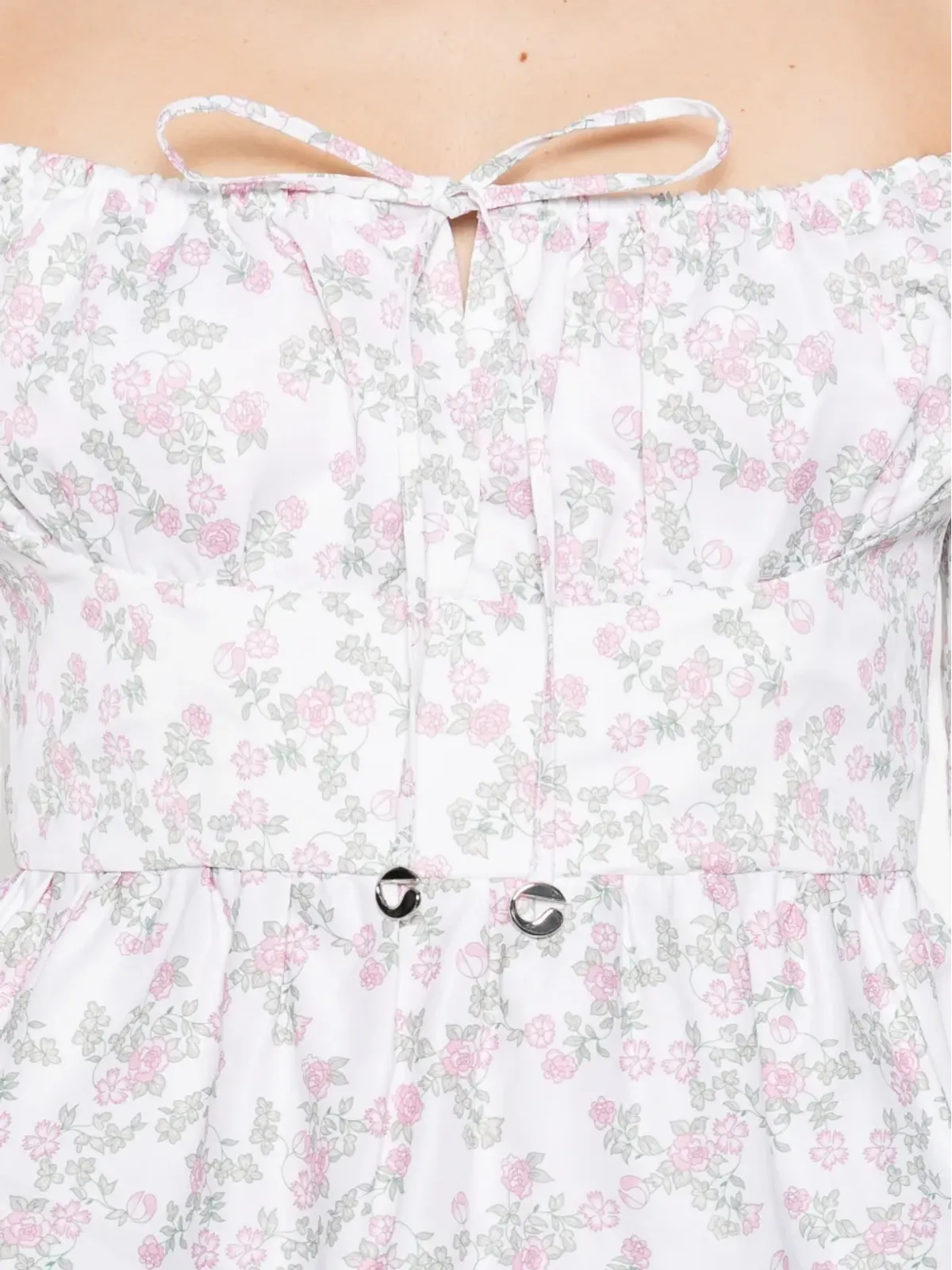 Coperni 花柄プリントのフリルトップス - White - 画像5