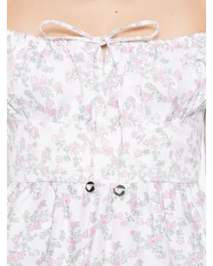 Coperni 花柄プリントのフリルトップス - White - サムネイル5