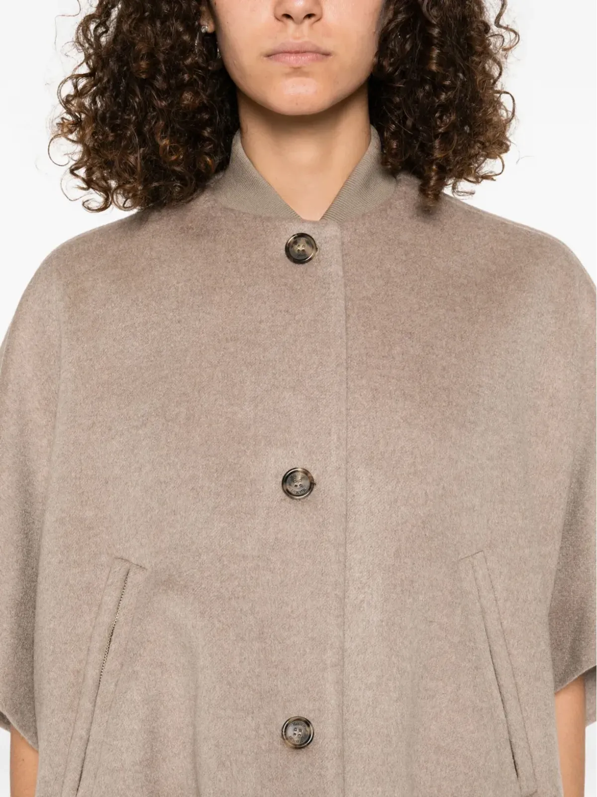 Max Mara ケープ付きウールコート - 画像5