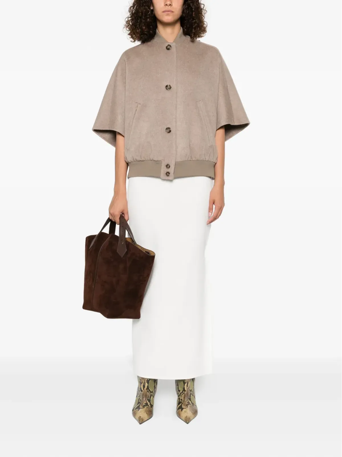 Max Mara ケープ付きウールコート - 画像2