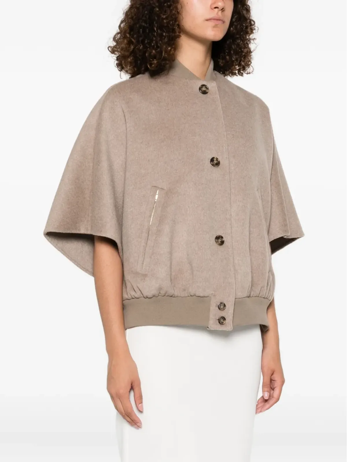 Max Mara ケープ付きウールコート - 画像3