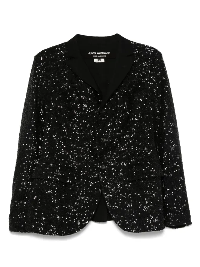 Junya Watanabe Comme des Garçons Pre-Owned Junya Watanabe Comme des Garçons Pre-Owned 2000s スパンコール装飾ブレザーの商品画像