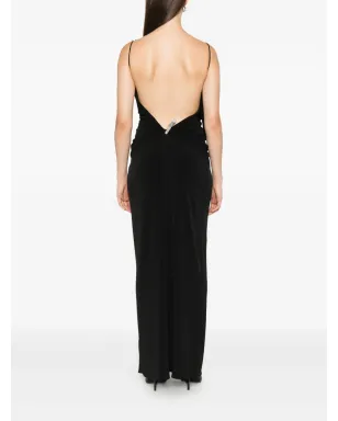 Coperni ドレープのクリップ装飾付きイブニングドレス - サムネイル4